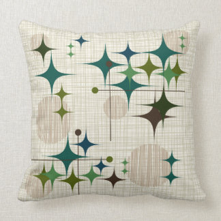 Almofada Meio século Starbursts moderno e globos