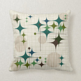 Almofada Meio século Starbursts moderno e globos