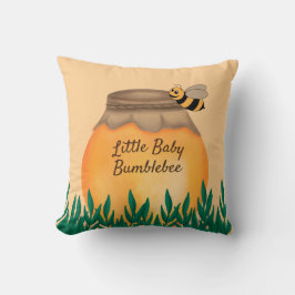 Almofada Mel Pot Bumble Bee no Berçário Infantil Amarelo