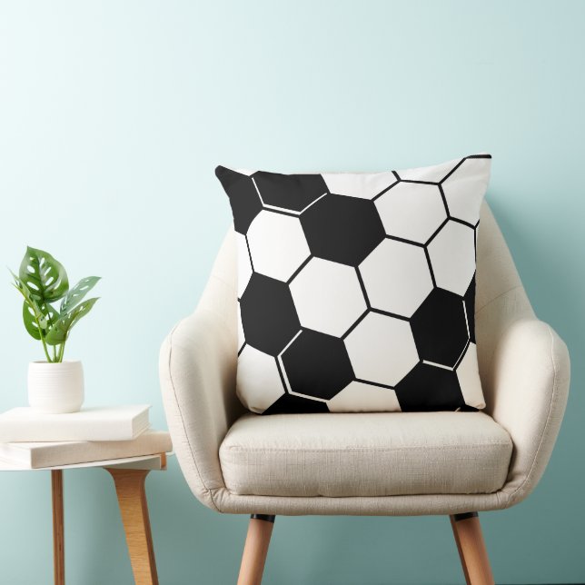 Almofada Mel preto e branco tradicional (Cadeira)