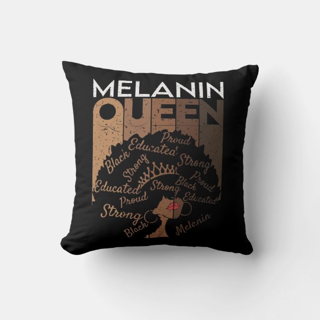 Almofada Melanin Afro Queen Art (Frente)