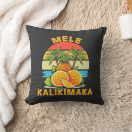 Almofada Mele Kalikimaka Hawaii Feliz Natal