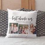 Almofada Melhor Abuela - Colagem de Fotos para Netos<br><div class="desc">Celebre sua Abuela com o Travesseiro decorativo de Colagem de Fotos da Melhor Abuela de Todos os Netos. Esta sauna personalizada apresenta uma bela coleção de fotos queridas, capturando momentos especiais com seus netos. Feito com materiais de alta qualidade, adiciona um toque na moda e sentimental a qualquer espaço, perfeito...</div>