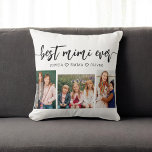 Almofada Melhor Colagem de Fotos MiMi - Netos<br><div class="desc">Celebre o seu MiMi com o melhor Travesseiro decorativo de Colagem de Fotos MiMi Eternos. Esta sauna personalizada apresenta uma bela coleção de fotos queridas, capturando momentos especiais com seus netos. Feito com materiais de alta qualidade, adiciona um toque na moda e sentimental a qualquer espaço, perfeito para exibição em...</div>