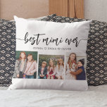Almofada Melhor Colagem de Fotos MiMi - Netos<br><div class="desc">Celebre o seu MiMi com o melhor Travesseiro decorativo de Colagem de Fotos MiMi Eternos. Esta sauna personalizada apresenta uma bela coleção de fotos queridas, capturando momentos especiais com seus netos. Feito com materiais de alta qualidade, adiciona um toque na moda e sentimental a qualquer espaço, perfeito para exibição em...</div>