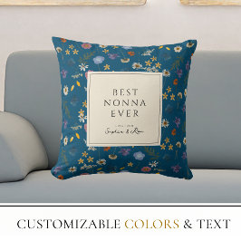 Almofada Melhor Flor De Nona Nunca Flor De Flores Selvagens