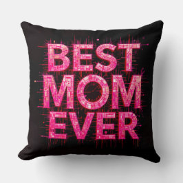 Almofada Melhor Mãe Alguma Vez Citação De Borboleta Rosa