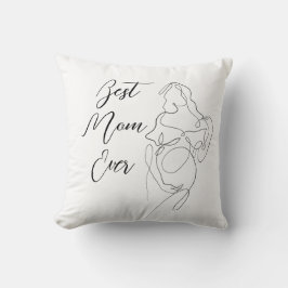 Almofada Melhor Mãe Alguma Vez Trendente Uma Gravidez de Li