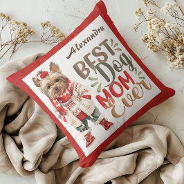 Almofada Melhor Mãe de Cachorro Alguma Vez Aquecida Yorkie