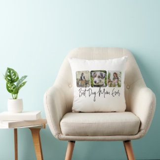 Almofada Melhor Mãe De Cachorro - Colagem Personalizada De