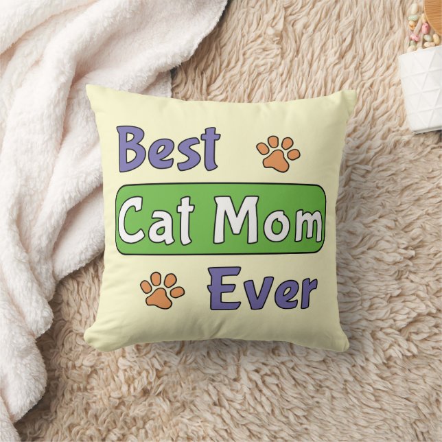 Almofada Melhor Mãe de Gato de Todos os Tempos (Cobertor)