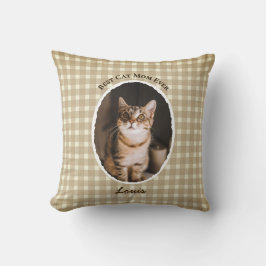 Almofada Melhor Mãe de Gato de Todos os Tempos Personalizad
