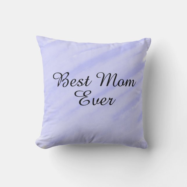 Almofada Melhor mãe de todas roxa branca aquarela presentes (Frente)