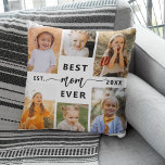 Almofada Melhor Mãe de Todos - Colagem de Fotos do Dia de a<br><div class="desc">Celebre sua mãe com o Travesseiro decorativo de Colagem de Fotos do Dia de as mães "Melhor Mãe Nunca". Este travesseiro personalizado apresenta uma bela colagem organizada de fotos queridas, capturando momentos e memórias especiais. A mensagem sincera "Melhor Mãe Nunca" acrescenta um toque amoroso. Produzido a partir de um tecido...</div>