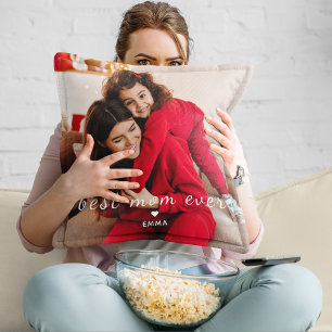 Almofada Melhor Mãe do Mundo l Foto & Texto Personalizados