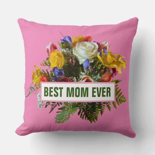 ALMOFADA MELHOR MÃE DO MUNDO PRESENTE DIA DAS MÃES   (Frente)