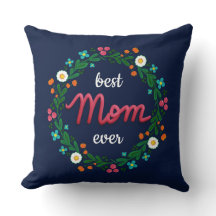 Melhor Mãe Nunca Elegante Marinho Corante Floral
