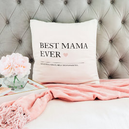 Almofada Melhor Mãe Nunca | FELIZ DIA DE AS MÃES