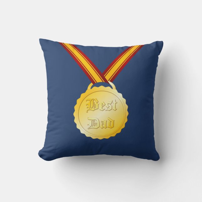 Almofada Melhor Medalha do Pai Dia dos Pais (Frente)