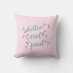 Almofada Melhor Não Pout Fresco de Natal Rosa