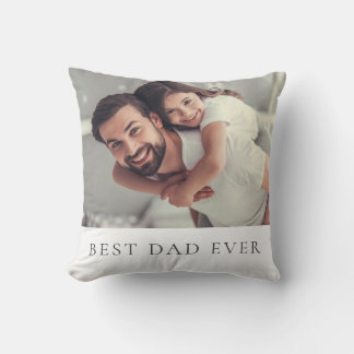 Almofada Melhor Pai de Fotografia Personalizada Nunca