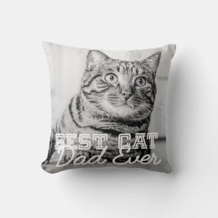 Almofada Melhor Pai De Gato De Foto Personalizada De Pet Mo