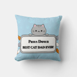 Almofada Melhor Pai de Gato de Todos os Tempos Adorável