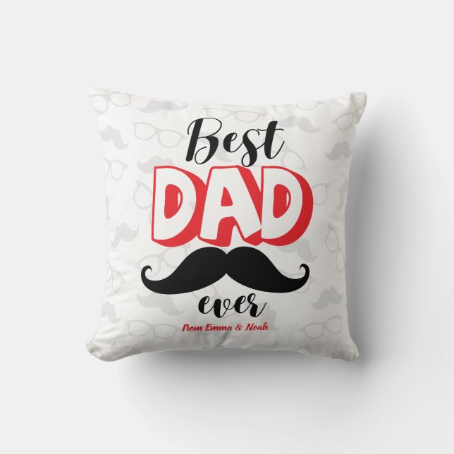 Almofada Melhor Pai do Mundo Presente Personalizado para o  (Frente)