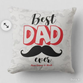 Almofada Melhor Pai do Mundo Presente Personalizado para o 