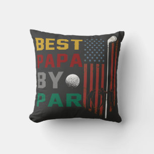 Almofada melhor papa por T-Shirt de par golfe