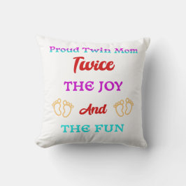Almofada Melhor presente de mães para mães gêmeas orgulhosa