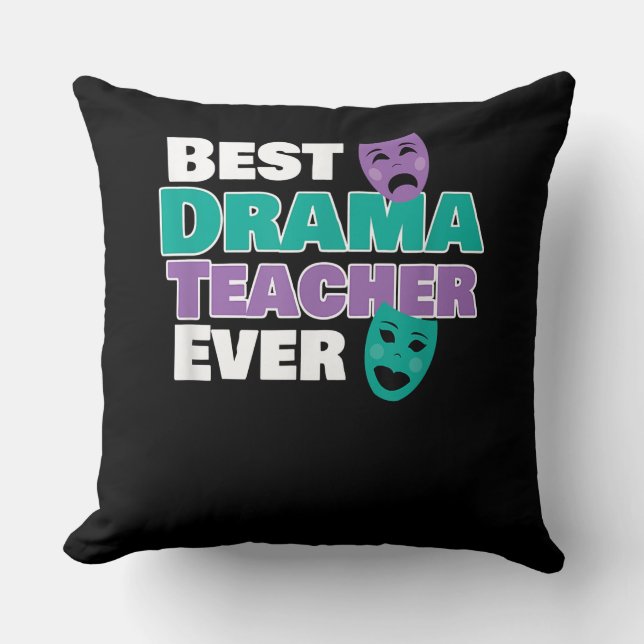 Almofada Melhor Professora De Drama Que Já Veio Treinador E (Frente)