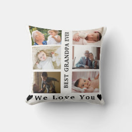 Almofada Melhor vovô alguma colagem Personalizada de Fotos 