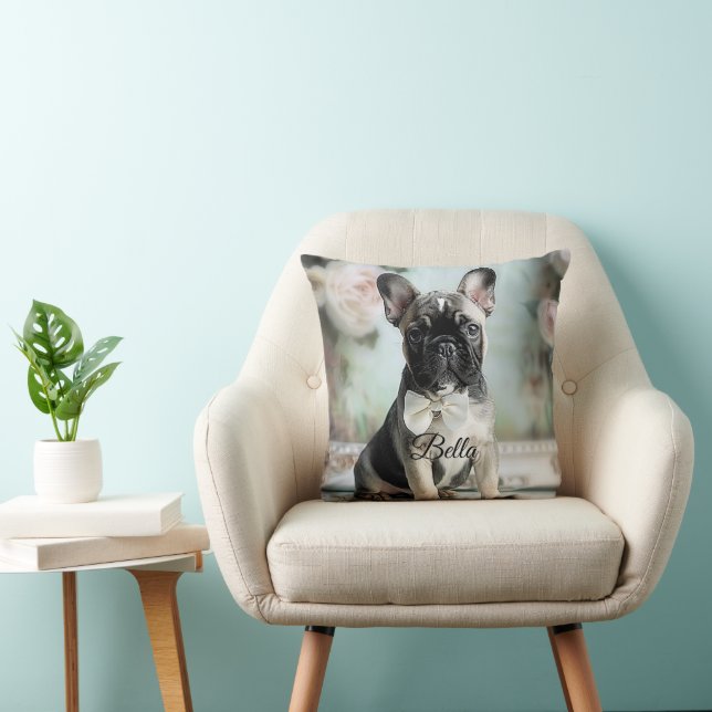 Almofada Melhores Amigas da Mamãe do Cachorro Decoração Bul (Cadeira)