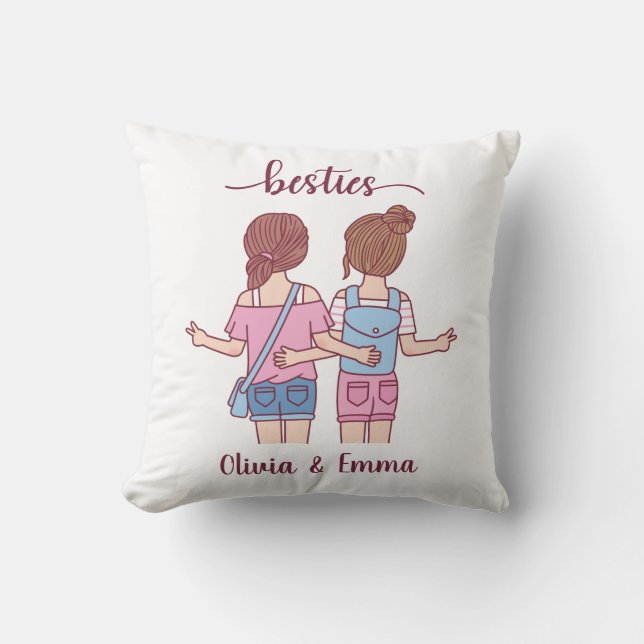 Almofada Melhores Amigas Personalizadas (Frente)
