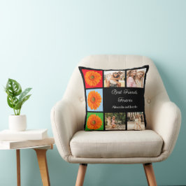 Almofada Melhores amigos personalizados para sempre colagem