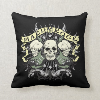 Almofada Melómanos do travesseiro decorativo dos crânios do