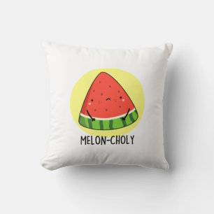Almofada Melon Choly Funny Sad Watermelon Pun