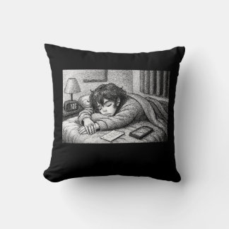 Almofada Melting Into Bed • Aesthetic Throw Pillow