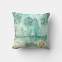 Almofada Memória,pintura de árvores de paisagem Abstrato