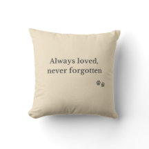 Almofada Memorial para Pet – Sempre Amado