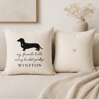 Almofada Memorial Personalizado para Dachshund | Lembrança