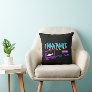 Almofada Memórias de Mixtape Nostalgia de Cassete Retrô