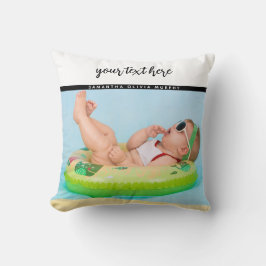 Almofada Memórias personalizadas de amor e nome do bebê fot