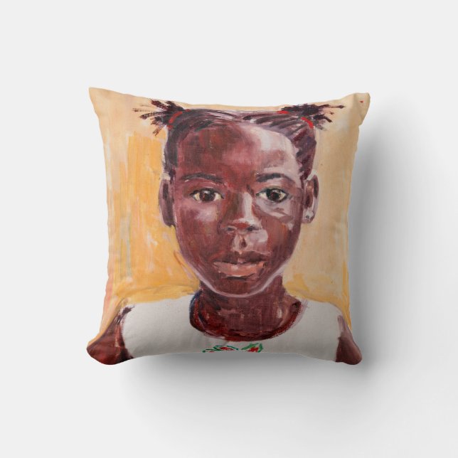Almofada Menina africana (Frente)