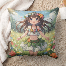 Almofada Menina Anime Caprichosa 