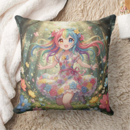 Almofada Menina Anime Caprichosa