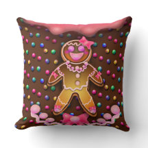 Menina de Biscoito de Gengibre Glacê Açúcar Rosa P