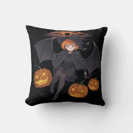 Almofada menina do halloween