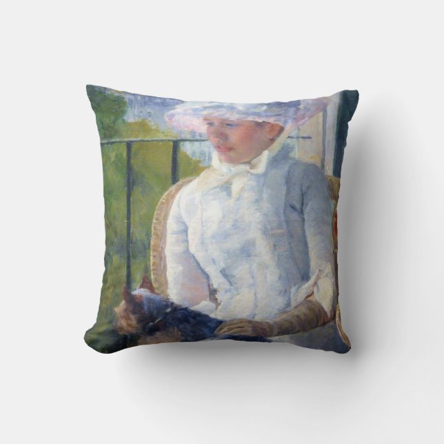 Almofada Menina e seu Cachorro, Mary Cassatt (Frente)